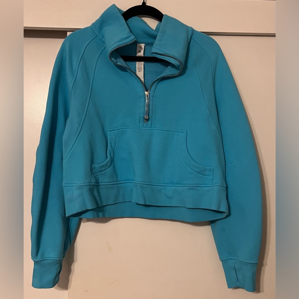 lululemon Turquoise Half-Zip Hoodie